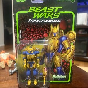 Beast Wars Cheetor Action Figure - Yellow & Blue
